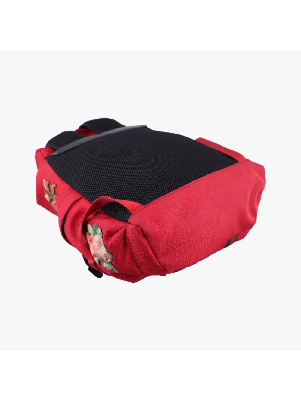 Gucci Techno Vintage Web la Vougre Pal Amour Embroidery Red Canvas Backpack